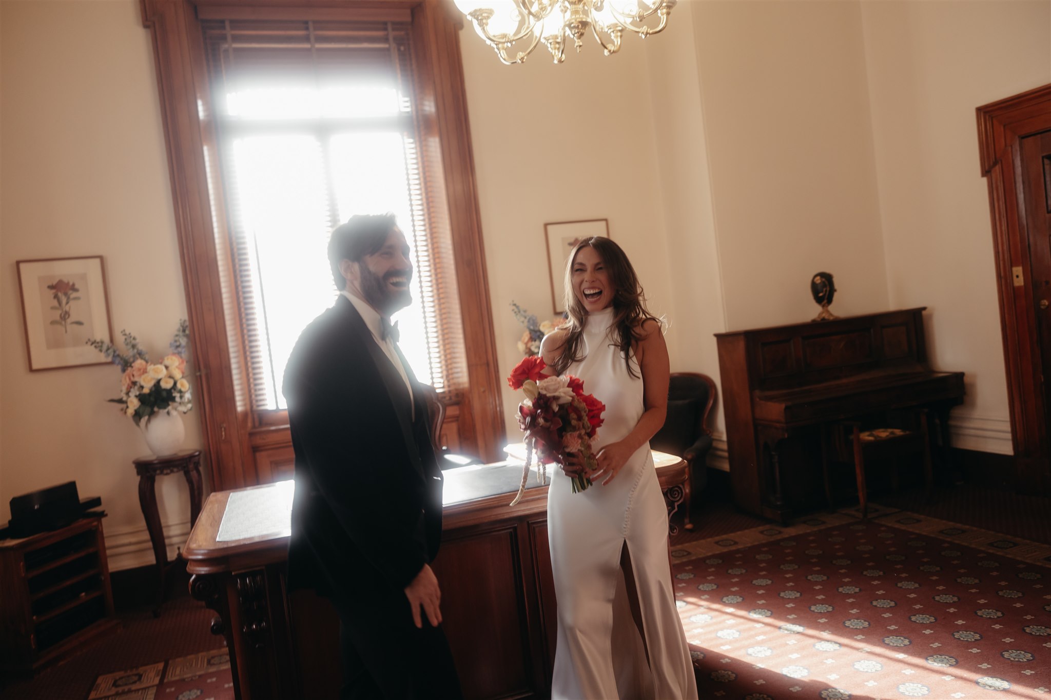 Intimate wedding ceremony at Melbourne Registry office