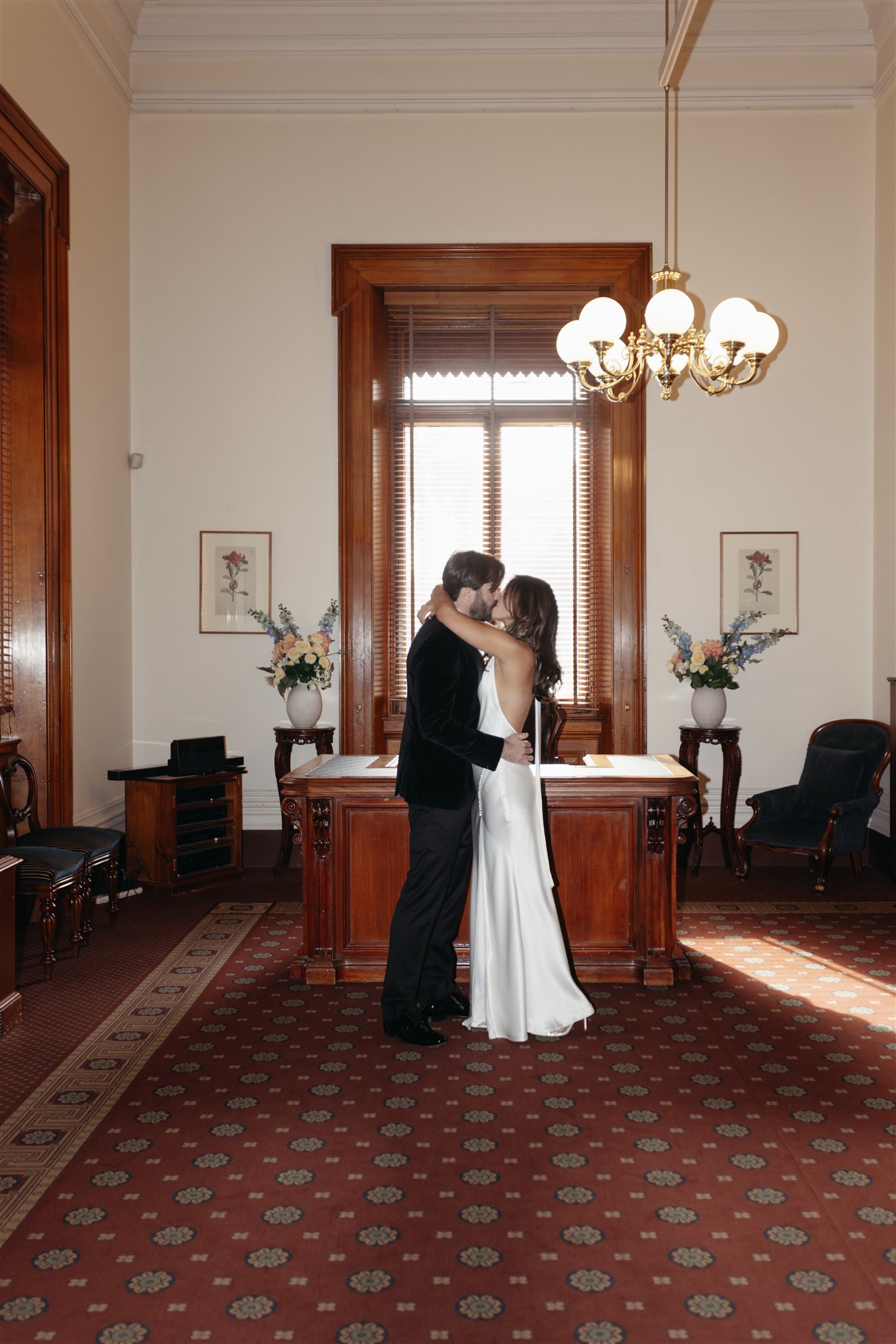 Intimate wedding ceremony at Melbourne Registry office