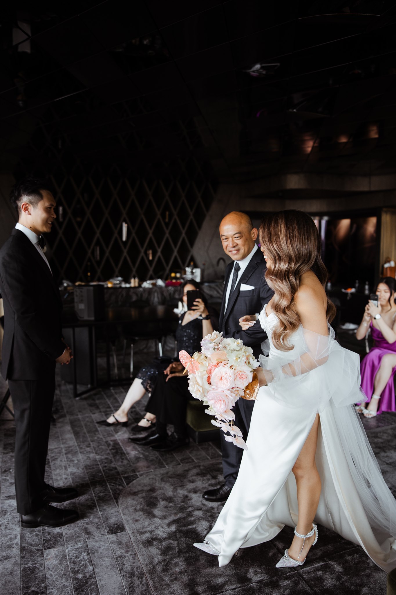 Intimate wedding ceremony at W Hotel Melbourne Penthouse Suite