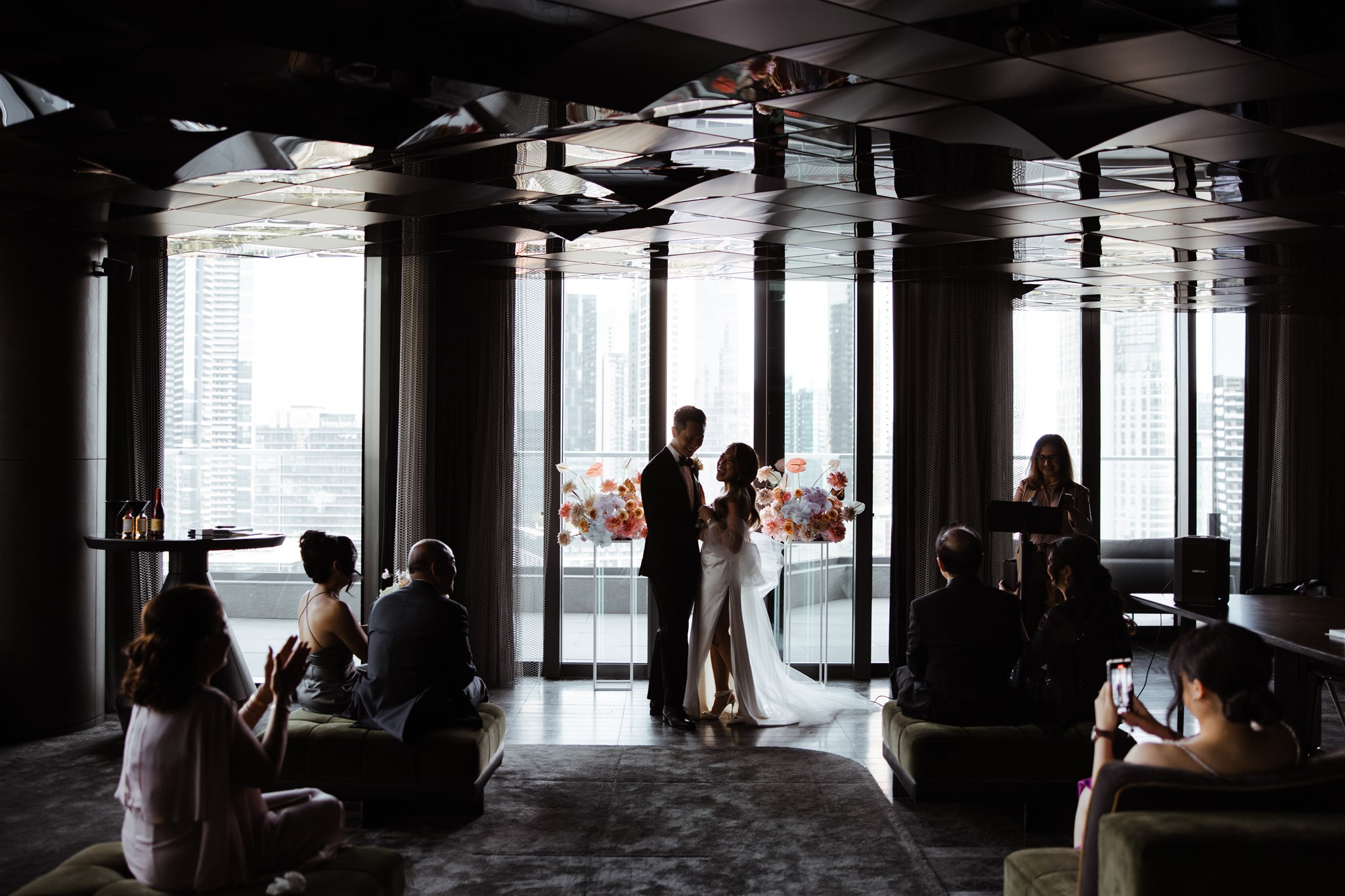 Intimate wedding venue at W Hotel Melbourne Penthouse Suite