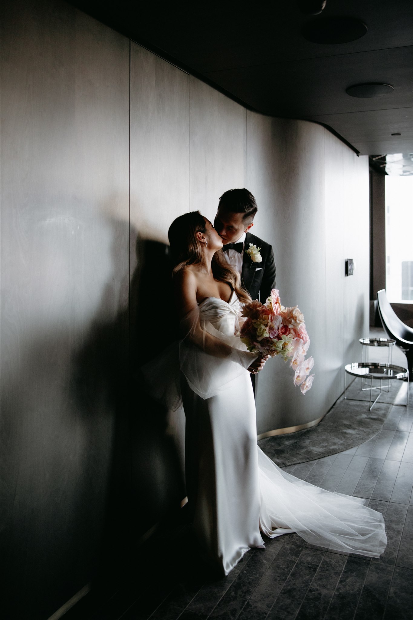 Wedding portraits at W Hotel Melbourne Penthouse Suite