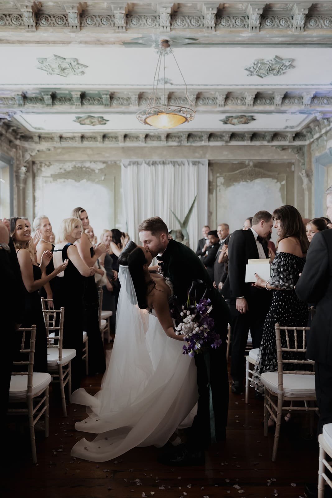 The George Ballroom wedding ceremony captured by Maegan Brown Moments