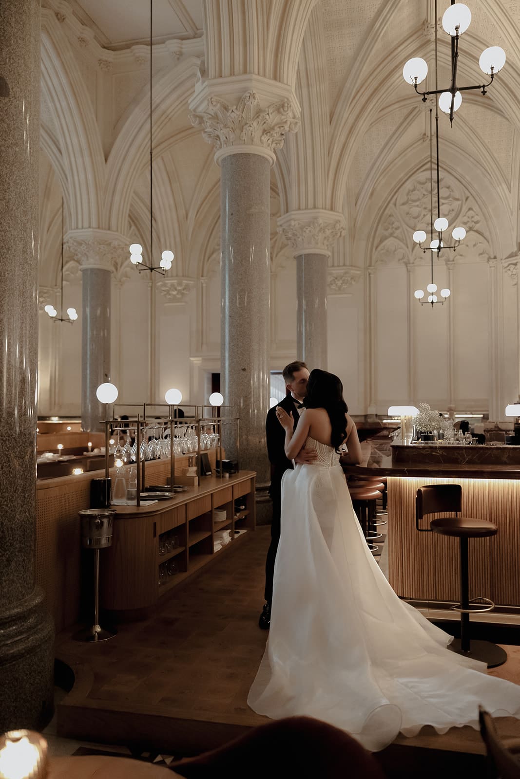 Editorial wedding portrait at Reine and La Rue Melbourne